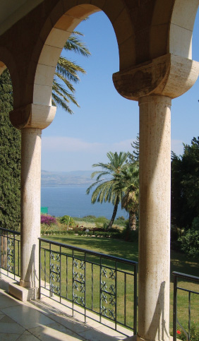 View of The Sea of Galilee from The Mount of Beatitudes