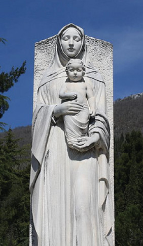 Padre Pio Shrine Madonna and Child Statue