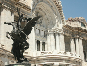 Exterior, Palacio Bellas Artes, Palace of Fine Arts, Mexico City