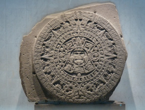 Monolito de la Piedra del Sol (Sun Stone) Museum of Anthropology, Mexico City