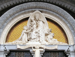Detail of Facade Lourdes, France
